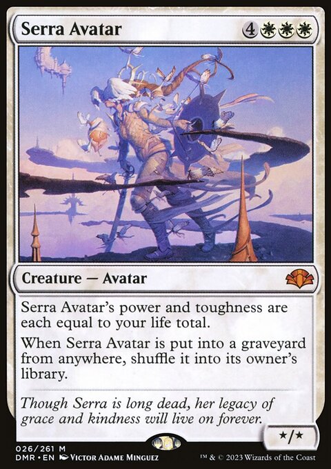 Serra Avatar, Dominaria Remastered #26, Magic: The Gathering card