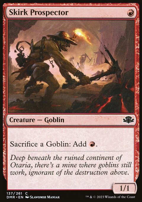 Skirk Prospector, Dominaria Remastered #137, Magic: The Gathering card