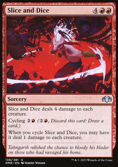 Slice and Dice, Dominaria Remastered #138, Magic: The Gathering card