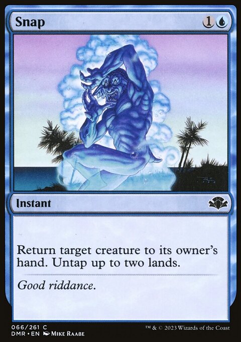 Snap, Dominaria Remastered #66, Magic: The Gathering card