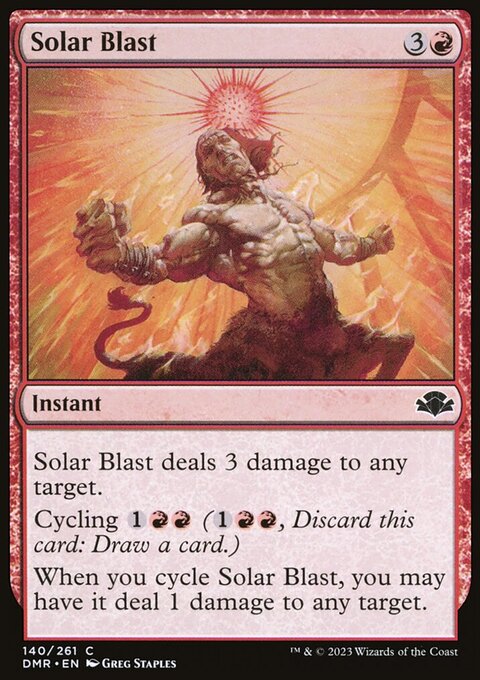 Solar Blast, Dominaria Remastered #140, Magic: The Gathering card
