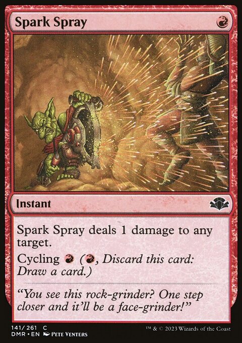 Spark Spray, Dominaria Remastered #141, Magic: The Gathering card