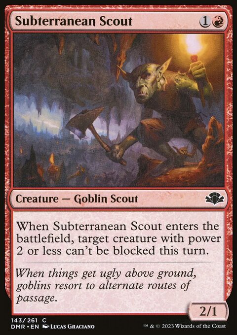 Subterranean Scout, Dominaria Remastered #143, Magic: The Gathering card