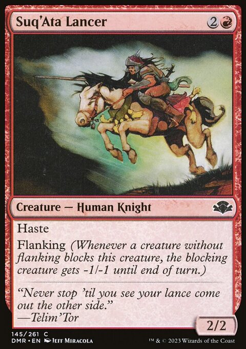Suq'Ata Lancer, Dominaria Remastered #145, Magic: The Gathering card