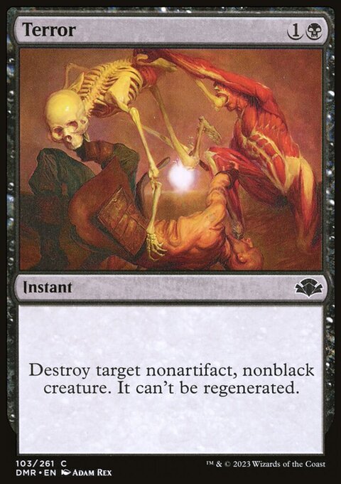 Terror, Dominaria Remastered #103, Magic: The Gathering card