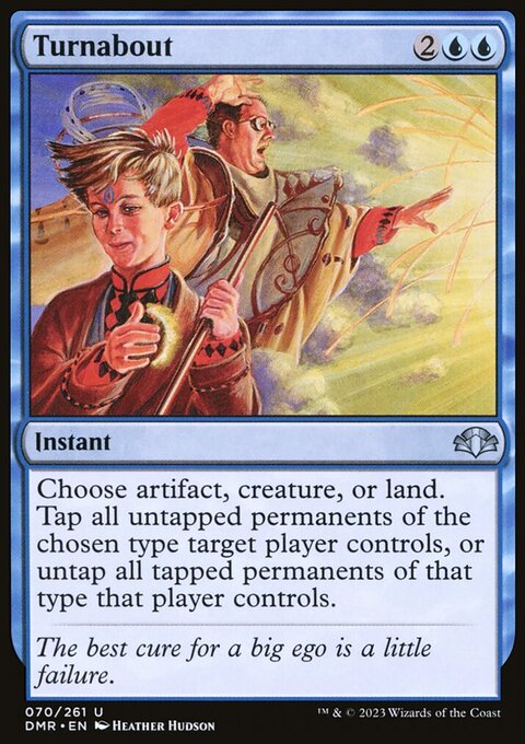 Turnabout, Dominaria Remastered #70, Magic: The Gathering card