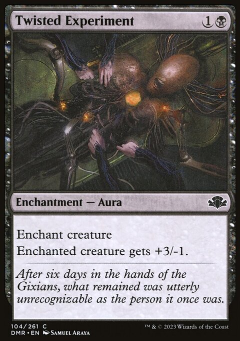 Twisted Experiment, Dominaria Remastered #104, Magic: The Gathering card