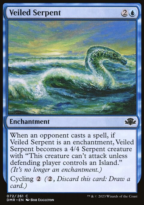 Veiled Serpent, Dominaria Remastered #72, Magic: The Gathering card