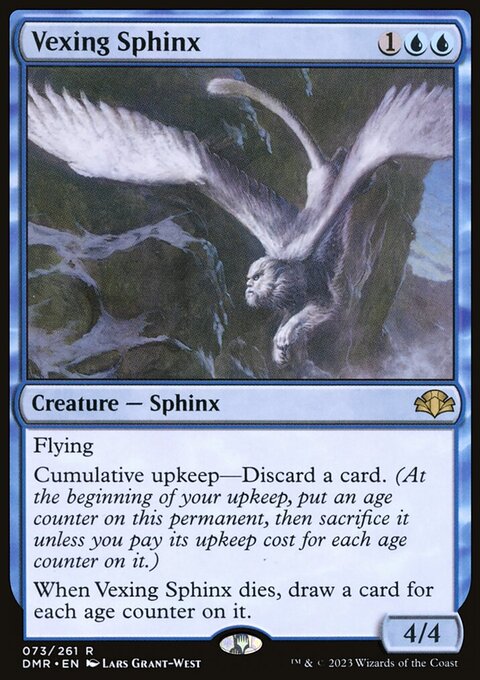 Vexing Sphinx, Dominaria Remastered #73, Magic: The Gathering card