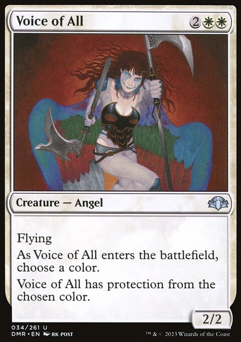 Voice of All, Dominaria Remastered #34, Magic: The Gathering card