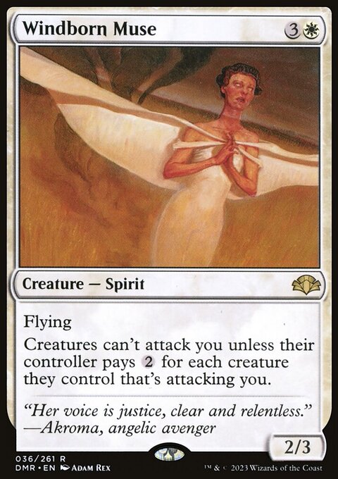 Windborn Muse, Dominaria Remastered #36, Magic: The Gathering card