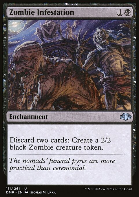 Zombie Infestation, Dominaria Remastered #111, Magic: The Gathering card