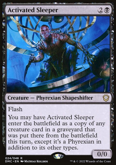 Activated Sleeper, Dominaria United Commander #24, Magic: The Gathering card