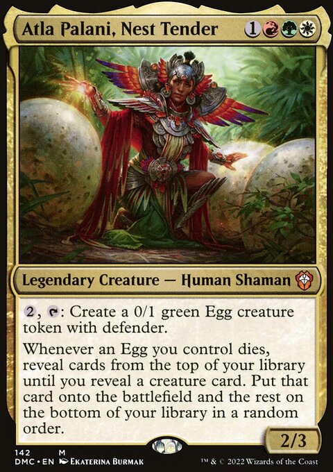 Atla Palani, Nest Tender, Dominaria United Commander #142, Magic: The Gathering card