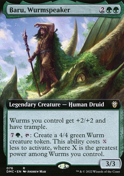 Baru, Wurmspeaker, Dominaria United Commander #76, Magic: The Gathering card