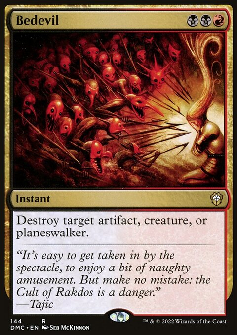 Bedevil, Dominaria United Commander #144, Magic: The Gathering card