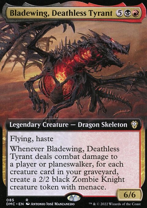 Bladewing, Deathless Tyrant, Dominaria United Commander #85, Magic: The Gathering card