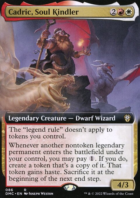 Cadric, Soul Kindler, Dominaria United Commander #86, Magic: The Gathering card
