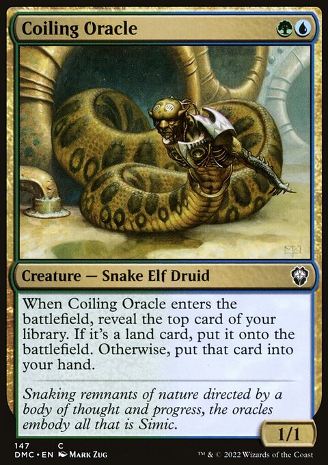 Coiling Oracle, Dominaria United Commander #147, Magic: The Gathering card