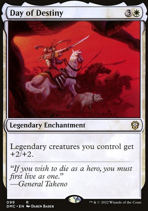 Day of Destiny, Dominaria United Commander #99, Magic: The Gathering card
