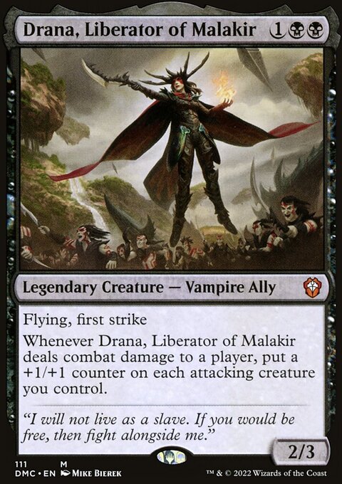Drana, Liberator of Malakir, Dominaria United Commander #111, Magic: The Gathering card