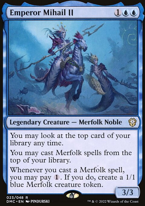 Emperor Mihail II, Dominaria United Commander #23, Magic: The Gathering card