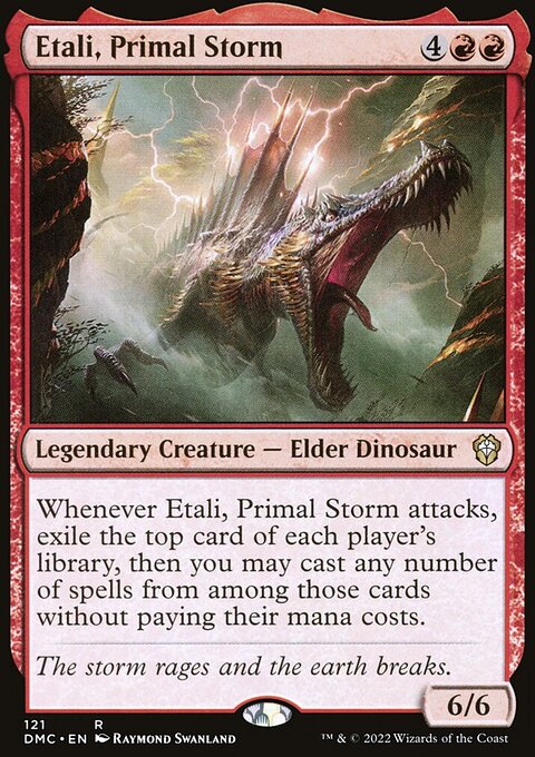 Etali, Primal Storm, Dominaria United Commander #121, Magic: The Gathering card