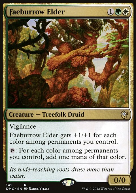 Faeburrow Elder, Dominaria United Commander #149, Magic: The Gathering card
