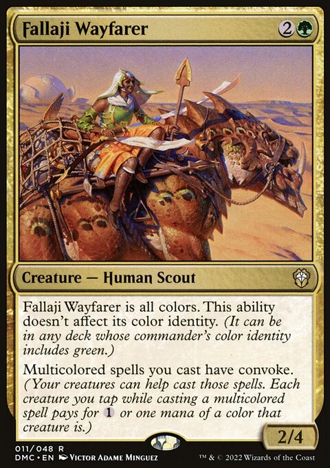 Fallaji Wayfarer, Dominaria United Commander #11, Magic: The Gathering card