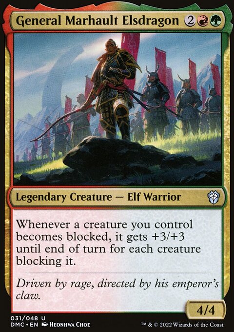 General Marhault Elsdragon, Dominaria United Commander #31, Magic: The Gathering card