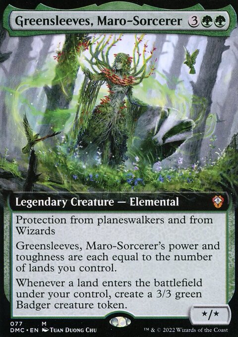 Greensleeves, Maro-Sorcerer, Dominaria United Commander #77, Magic: The Gathering card