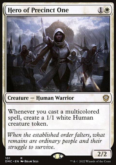Hero of Precinct One, Dominaria United Commander #101, Magic: The Gathering card