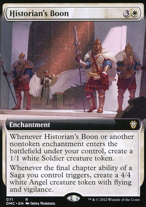Historian's Boon, Dominaria United Commander #71, Magic: The Gathering card