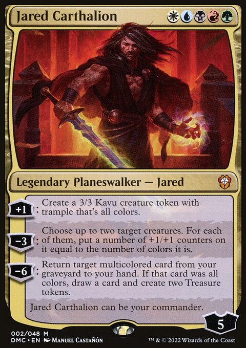 Jared Carthalion, Dominaria United Commander #2, Magic: The Gathering card