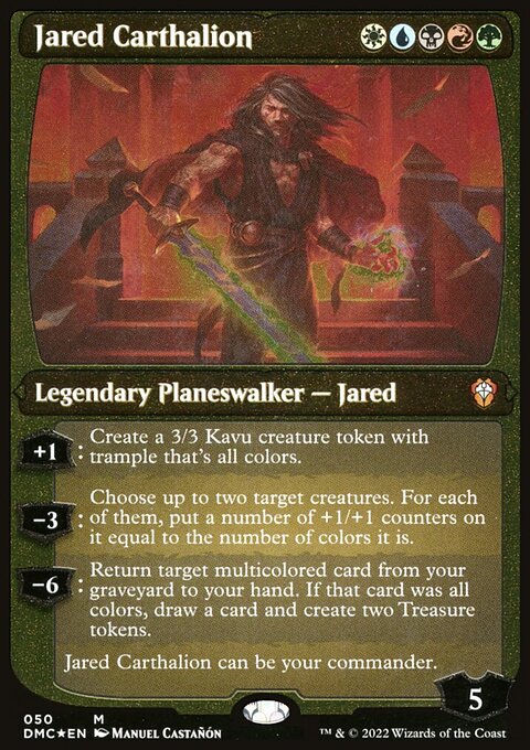 Jared Carthalion, Dominaria United Commander #50, Magic: The Gathering card