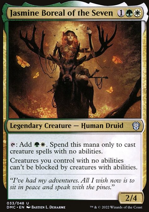 Jasmine Boreal of the Seven, Dominaria United Commander #33, Magic: The Gathering card
