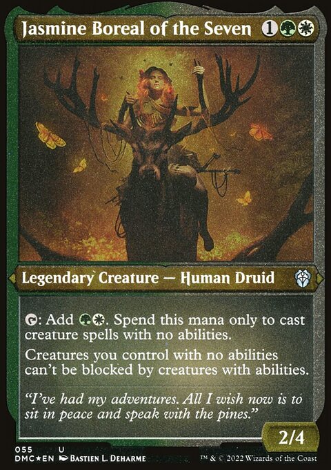 Jasmine Boreal of the Seven, Dominaria United Commander #55, Magic: The Gathering card