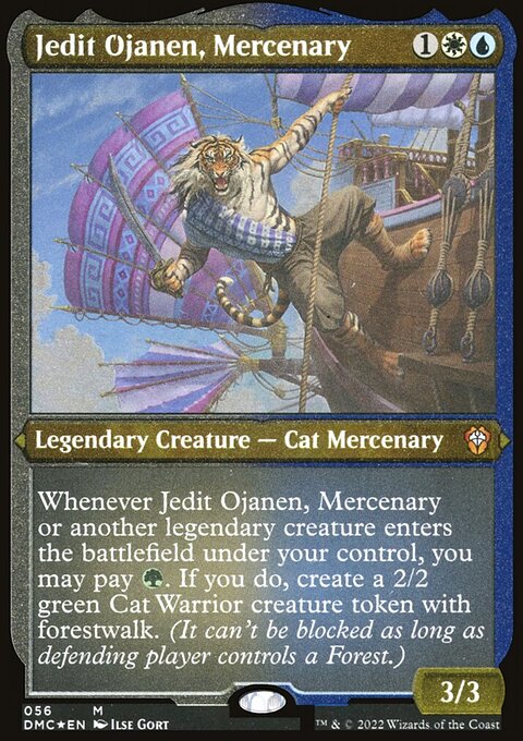 Jedit Ojanen, Mercenary, Dominaria United Commander #56, Magic: The Gathering card