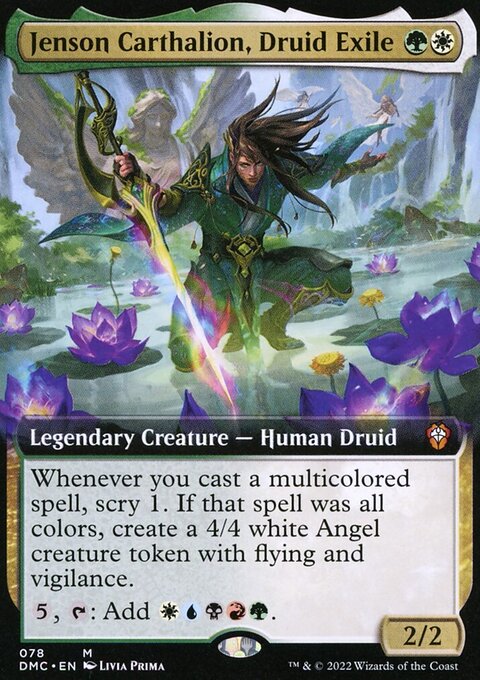 Jenson Carthalion, Druid Exile, Dominaria United Commander #78, Magic: The Gathering card