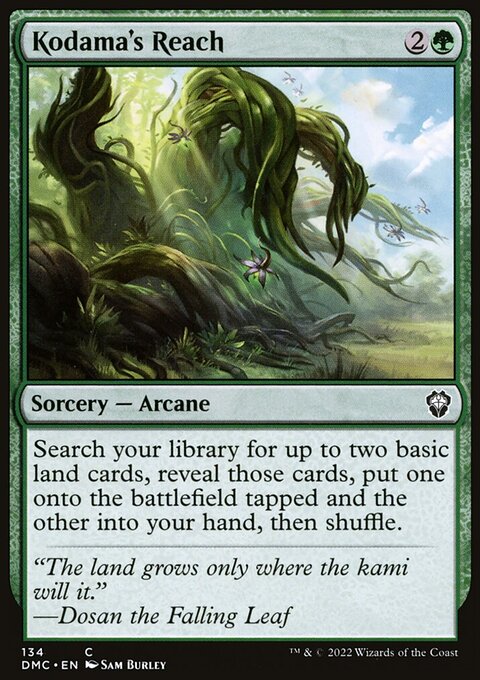 Kodama's Reach, Dominaria United Commander #134, Magic: The Gathering card