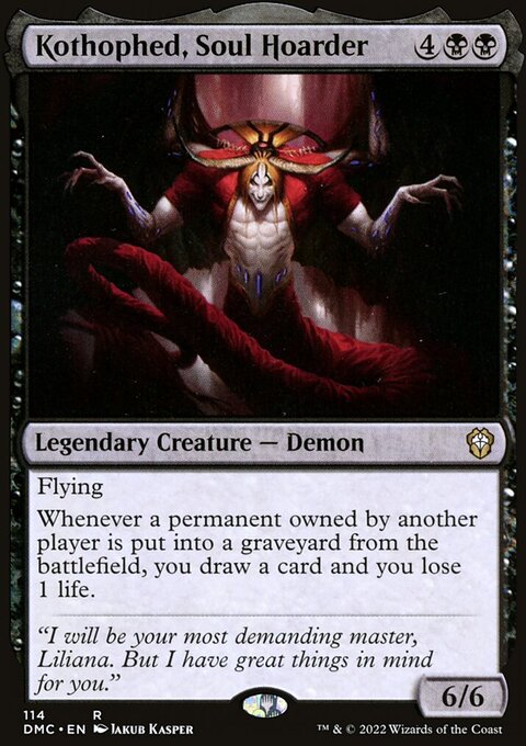 Kothophed, Soul Hoarder, Dominaria United Commander #114, Magic: The Gathering card