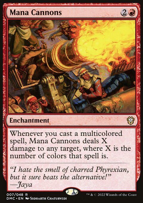 Mana Cannons, Dominaria United Commander #7, Magic: The Gathering card