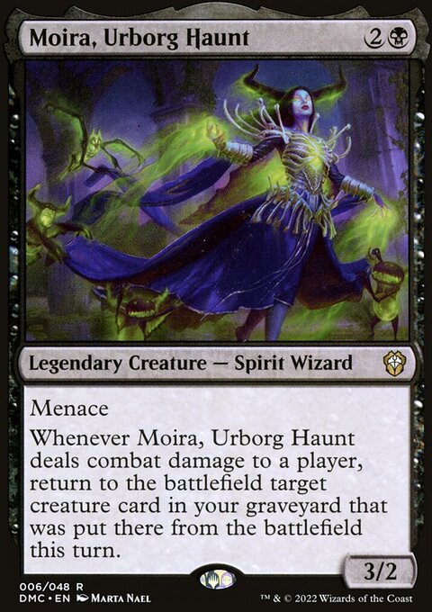 Moira, Urborg Haunt, Dominaria United Commander #6, Magic: The Gathering card