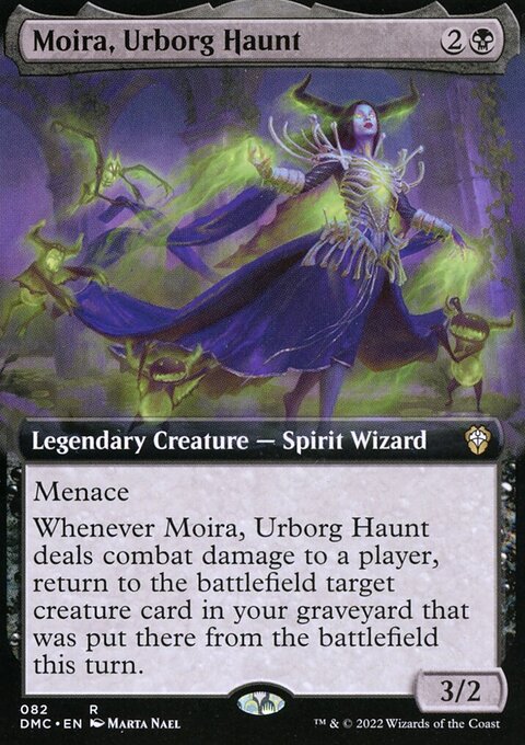 Moira, Urborg Haunt, Dominaria United Commander #82, Magic: The Gathering card