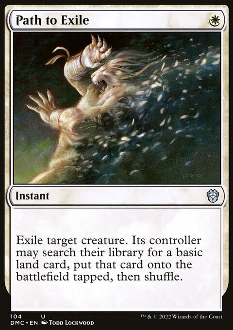 Path to Exile, Dominaria United Commander #104, Magic: The Gathering card