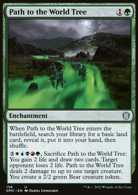 Path to the World Tree, Dominaria United Commander #136, Magic: The Gathering card