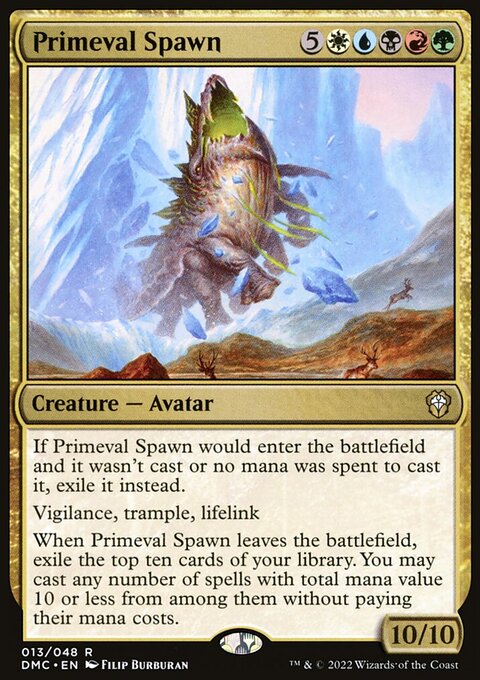 Primeval Spawn, Dominaria United Commander #13, Magic: The Gathering card