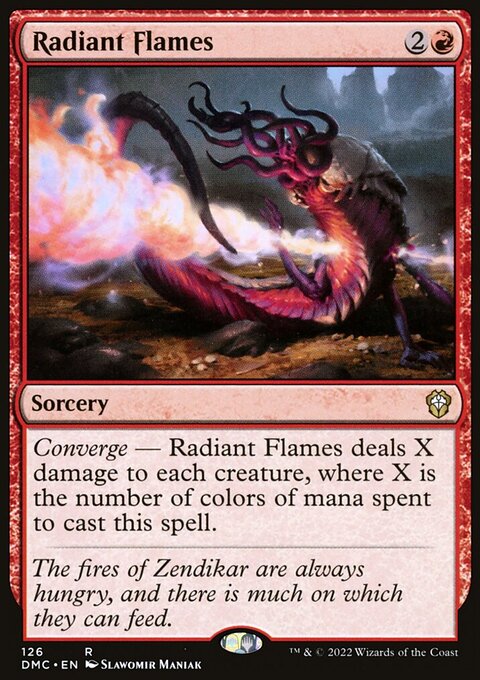 Radiant Flames, Dominaria United Commander #126, Magic: The Gathering card