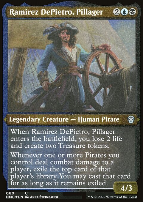 Ramirez DePietro, Pillager, Dominaria United Commander #60, Magic: The Gathering card