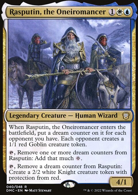 Rasputin, the Oneiromancer, Dominaria United Commander #40, Magic: The Gathering card